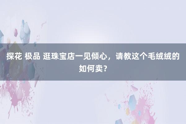 探花 极品 逛珠宝店一见倾心，请教这个毛绒绒的如何卖？