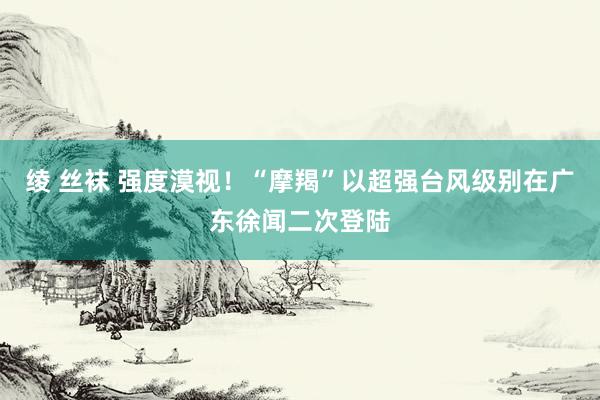 绫 丝袜 强度漠视！“摩羯”以超强台风级别在广东徐闻二次登陆