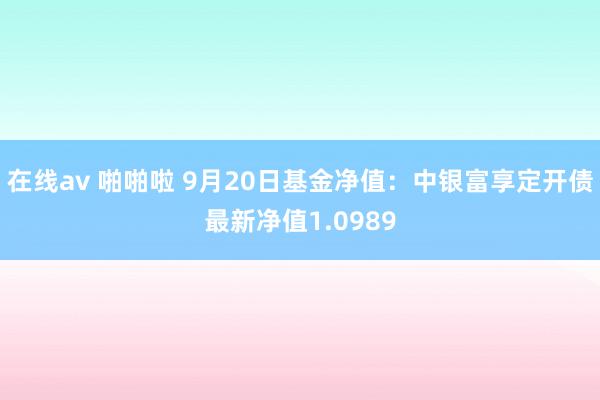 在线av 啪啪啦 9月20日基金净值：中银富享定开债最新净值1.0989