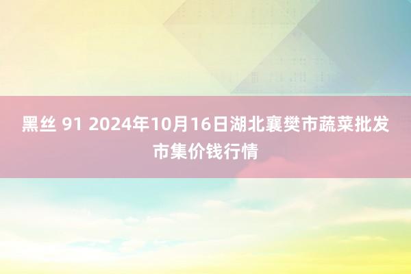 黑丝 91 2024年10月16日湖北襄樊市蔬菜批发市集价钱行情