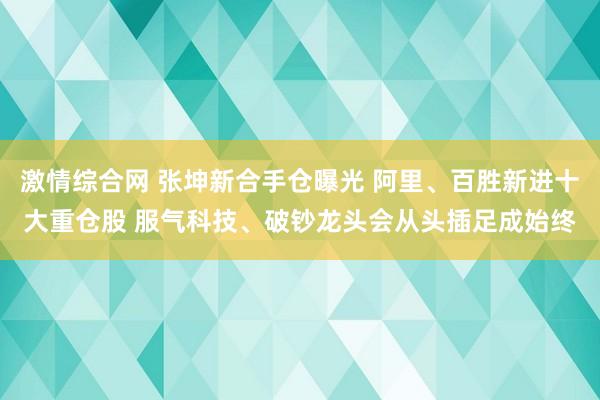 激情综合网 张坤新合手仓曝光 阿里、百胜新进十大重仓股 服气科技、破钞龙头会从头插足成始终