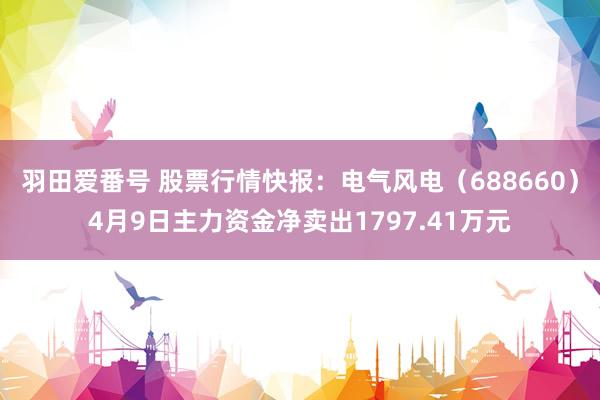 羽田爱番号 股票行情快报：电气风电（688660）4月9日主力资金净卖出1797.41万元